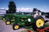Melissa Butler on tractor at the Antique Farm Display